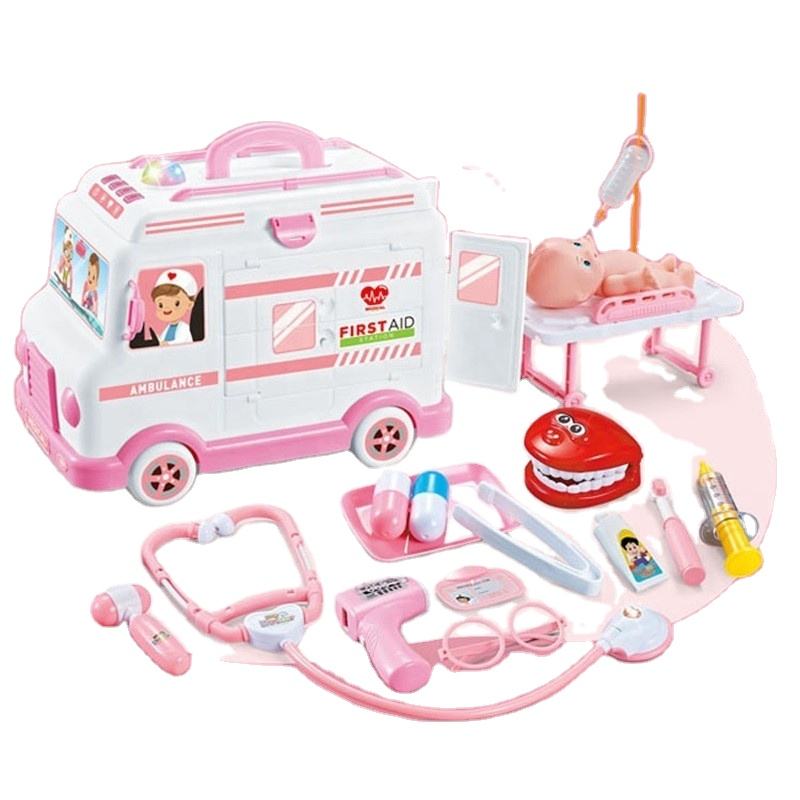 First-Aid Ambulance Car Doctor Toy Set