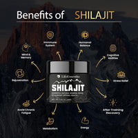 LifeEssentia® Shilajit Pure Himalayan Organic Resin Natural Shilajit Resin